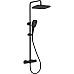 Душевая система beWash BV1TMSS6121 с термостатом Черная матовая