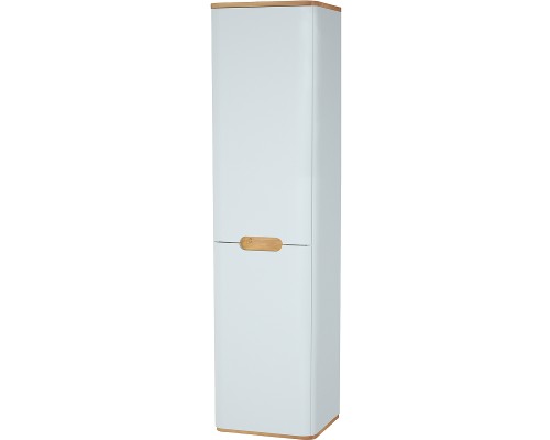 Шкаф пенал Vitra Sento 40 L подвесной с бельевое корзиной Белый матовый