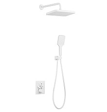 Душевая система beWash BV3ITSS222 с термостатом Белая матовая