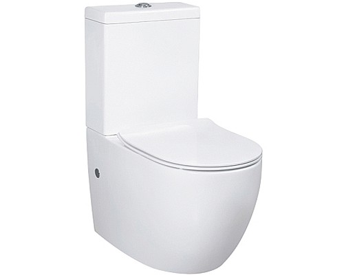 Унитаз компакт beWash Lusso BKBWR004620 Белый глянец с бачком и сиденьем Микролифт