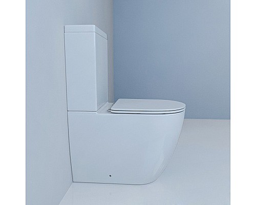 Унитаз компакт beWash Lusso BKBWR004620 Белый глянец с бачком и сиденьем Микролифт