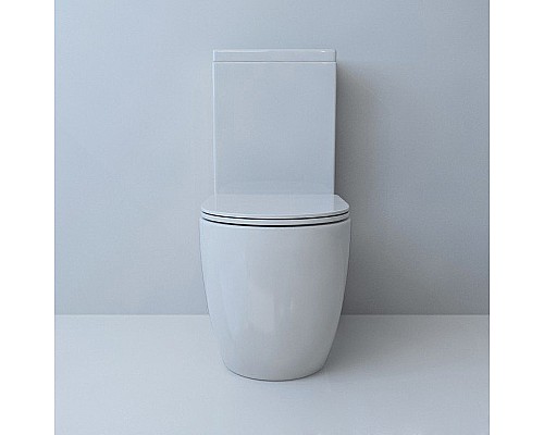 Унитаз компакт beWash Lusso BKBWR004620 Белый глянец с бачком и сиденьем Микролифт