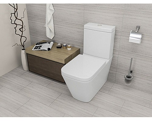 Унитаз компакт beWash Kraft BKBWR005635 Белый глянец с бачком и сиденьем Микролифт