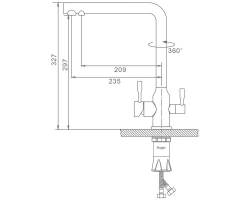 Смеситель для кухни Raglo R81.61.05 Хром