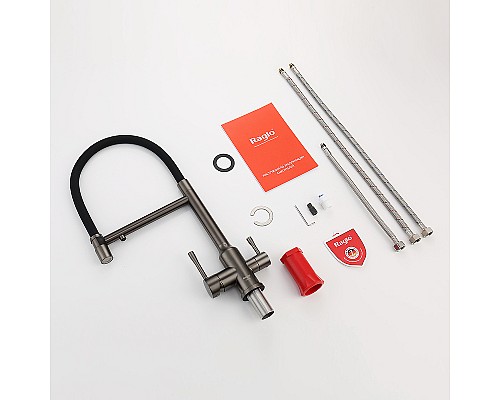 Смеситель для кухни Raglo R81.63.09 Графит матовый Черный