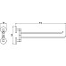 Полотенцедержатель Aquatek Бетта AQ4613CR двойной поворотный Хром