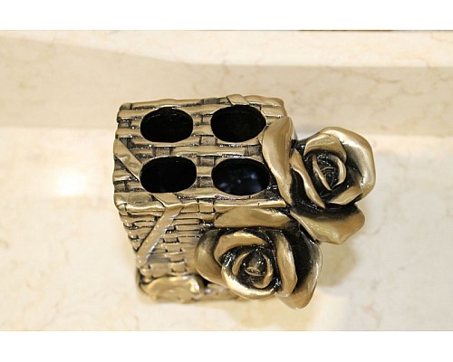 Держатель для зубных щеток Art&Max Rose AM-B-0091B-Do Золото