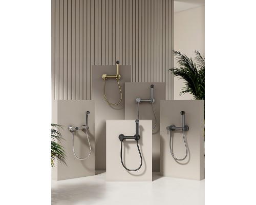 Гигиенический душ со смесителем Splenka S99.51.06 Черный матовый