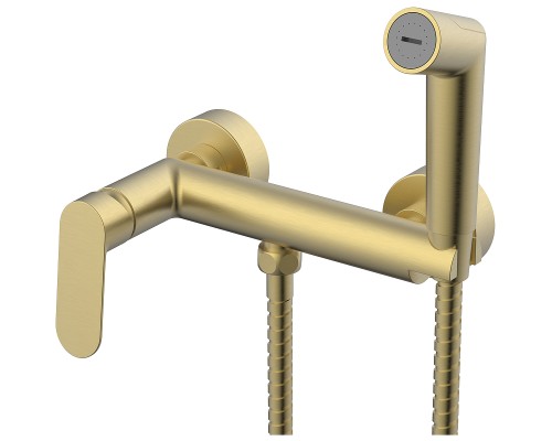 Гигиенический душ со смесителем Splenka S41.51.03 Золото матовое