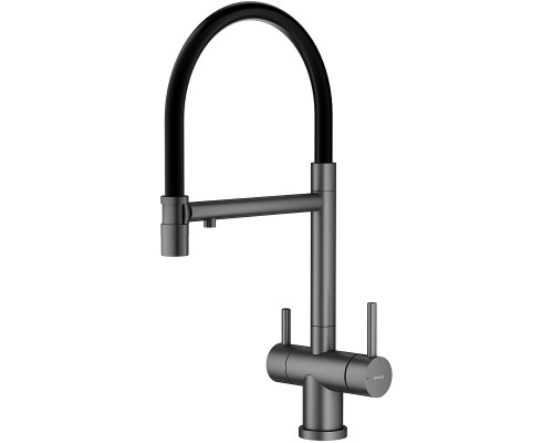 Смеситель для кухни Splenka S70.63.09 Графит матовый Черный