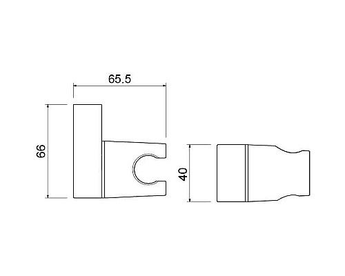 Держатель ручного душа Aquatek AQ2406MB Черный матовый