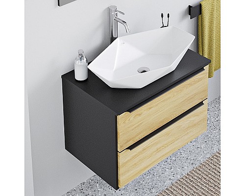 Раковина-чаша Runo Poligono 64 00-00001446 Белая