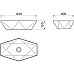 Раковина-чаша Runo Poligono 64 00-00001446 Белая