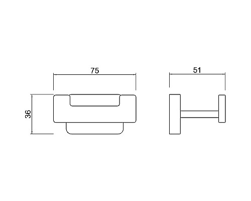 Двойной крючок Aquatek Либра AQ4302CR Хром