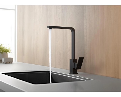 Смеситель для кухни Aquatek Либра AQ1680MB Черный матовый