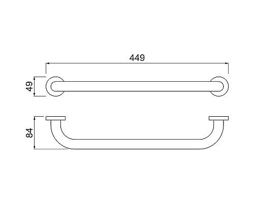 Поручень для ванной Aquatek AQ4995CR Хром