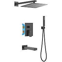 Душевая система Aquatek Либра AQ1673MB Черная матовая