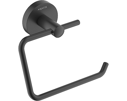 Держатель туалетной бумаги Aquatek Оберон AQ4218MB Черный матовый