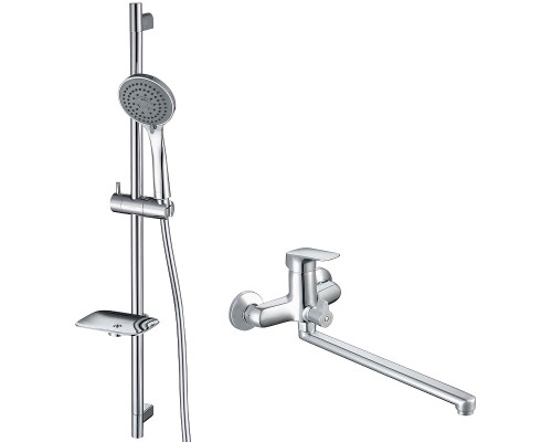 Смеситель для ванны Aquatek Вега AQ1033CR универсальный Хром