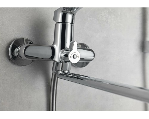 Смеситель для ванны Aquatek Вега AQ1033CR универсальный Хром