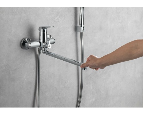 Смеситель для ванны Aquatek Вега AQ1033CR универсальный Хром