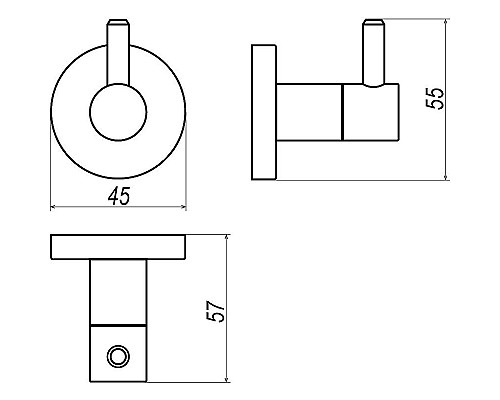 Крючок Altasan Камила КМ10Х Хром