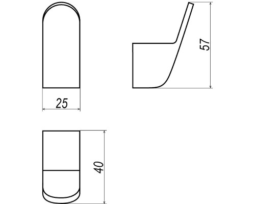 Крючок Altasan Лотос ЛТ10ЧМ Черный матовый