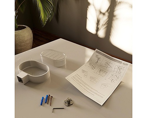 Мыльница Altasan Лотос ЛТ30БМ Белая матовая