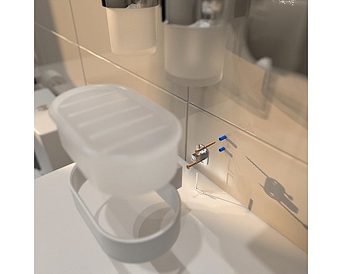 Мыльница Altasan Лотос ЛТ30БМ Белая матовая