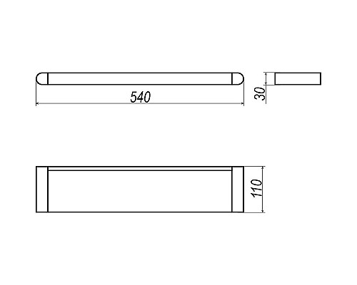 Стеклянная полка Altasan Лотос ЛТ70Х Хром