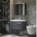 Комплект мебели для ванной Ceruttispa Oglio 70 10029 подвесной Темно-серый