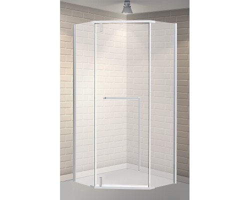 Душевой уголок Esbano Surf 90x90 профиль Хром стекло прозрачное