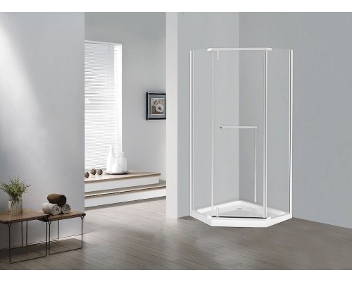Душевой уголок Esbano Surf 90x90 профиль Хром стекло прозрачное