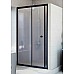 Душевая дверь Radomir Вита 120 1-63-6-0-0-1081 профиль Черный стекло матовое