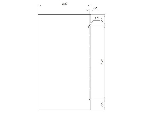 Душевая перегородка Radomir Walk-in G1 110 1-10-0-0-0-1901 профиль Хром стекло матовое