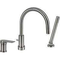 Смеситель на борт ванны Remer Infinity I07XV Сталь