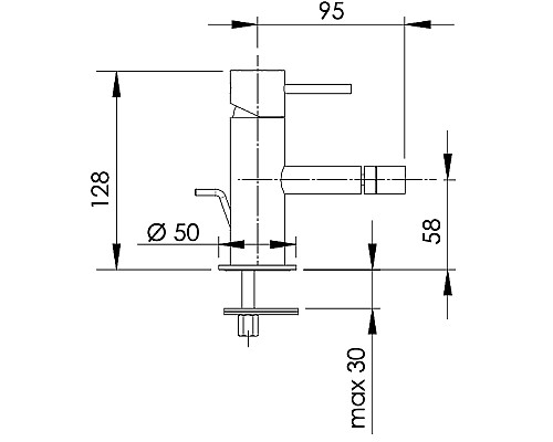 Смеситель для биде Remer X-Style X20BG Золото брашированное
