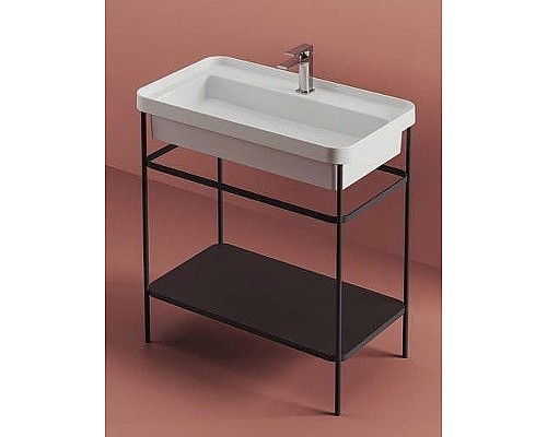 Консоль под раковину Artceram Fuori Scala 80 ACA057 17 Черная матовая