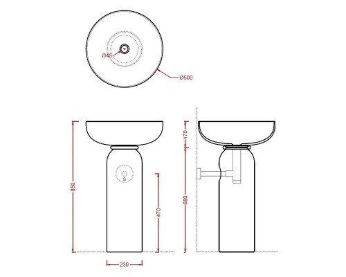 Раковина-чаша Artceram Jolie 50 JOL001 01 00 Белая
