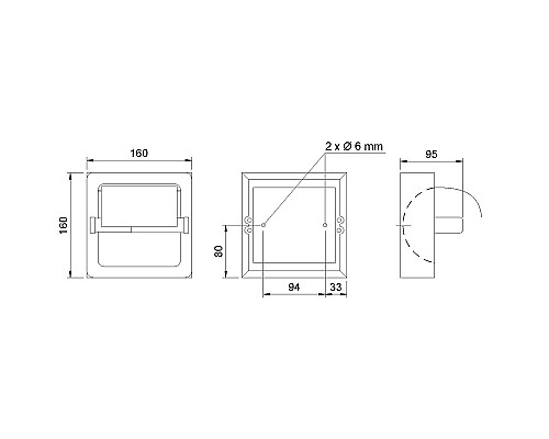 Держатель туалетной бумаги Nofer 05007.S с крышкой Сатин