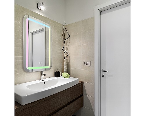Зеркало Silver Mirrors Malta-RGB 55 LED-00002511 с подсветкой с сенсорным выключателем и диммером Зеркало Silver Mirrors Malta-RGB 55 LED-00002511 с подсветкой с сенсорным выключателем и диммером