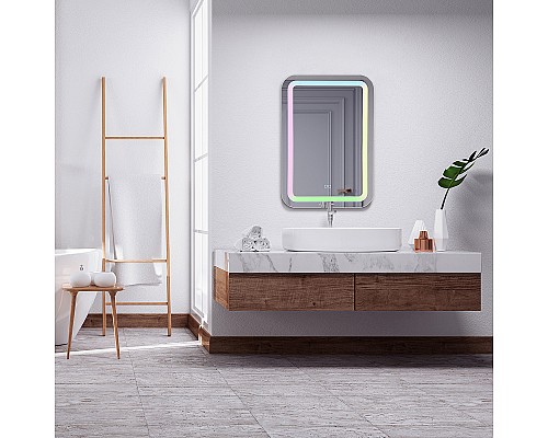 Зеркало Silver Mirrors Malta-RGB 55 LED-00002511 с подсветкой с сенсорным выключателем и диммером Зеркало Silver Mirrors Malta-RGB 55 LED-00002511 с подсветкой с сенсорным выключателем и диммером