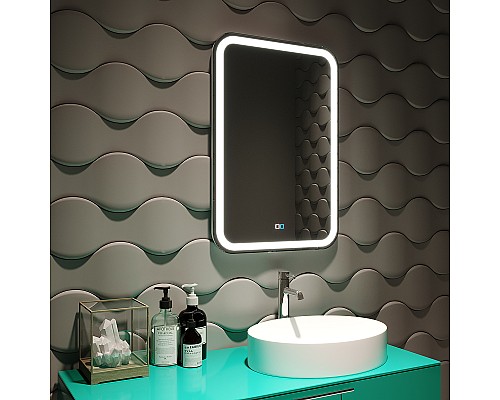 Зеркало Silver Mirrors Malta-RGB 55 LED-00002511 с подсветкой с сенсорным выключателем и диммером Зеркало Silver Mirrors Malta-RGB 55 LED-00002511 с подсветкой с сенсорным выключателем и диммером