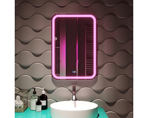 Зеркало Silver Mirrors Malta-RGB 55 LED-00002511 с подсветкой с сенсорным выключателем и диммером Зеркало Silver Mirrors Malta-RGB 55 LED-00002511 с подсветкой с сенсорным выключателем и диммером