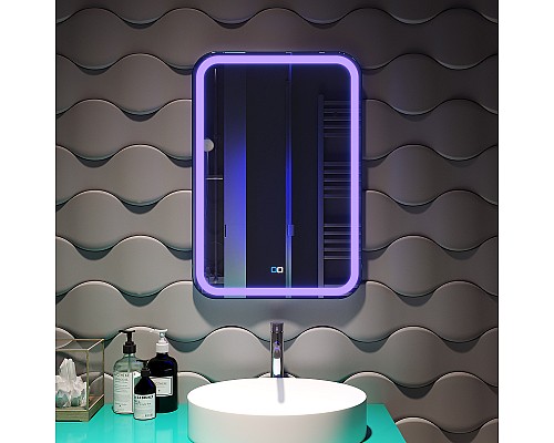 Зеркало Silver Mirrors Malta-RGB 55 LED-00002511 с подсветкой с сенсорным выключателем и диммером Зеркало Silver Mirrors Malta-RGB 55 LED-00002511 с подсветкой с сенсорным выключателем и диммером