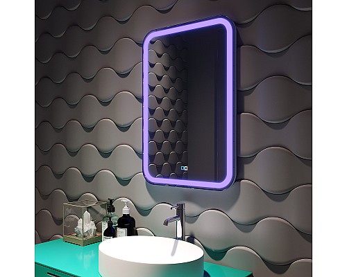 Зеркало Silver Mirrors Malta-RGB 55 LED-00002511 с подсветкой с сенсорным выключателем и диммером Зеркало Silver Mirrors Malta-RGB 55 LED-00002511 с подсветкой с сенсорным выключателем и диммером