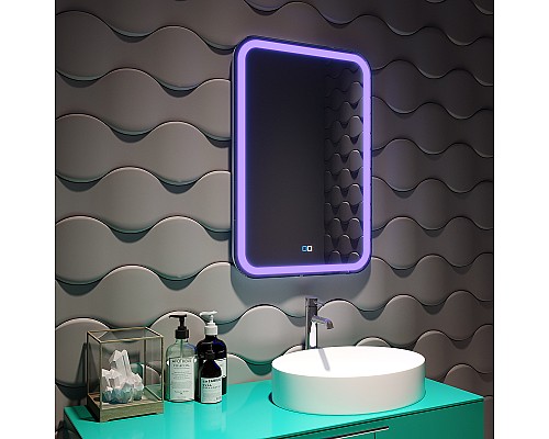 Зеркало Silver Mirrors Malta-RGB 55 LED-00002511 с подсветкой с сенсорным выключателем и диммером Зеркало Silver Mirrors Malta-RGB 55 LED-00002511 с подсветкой с сенсорным выключателем и диммером