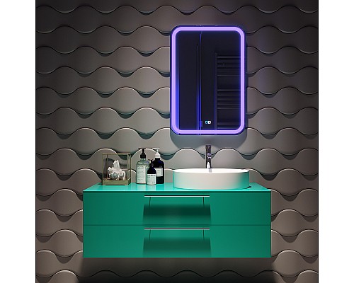 Зеркало Silver Mirrors Malta-RGB 55 LED-00002511 с подсветкой с сенсорным выключателем и диммером Зеркало Silver Mirrors Malta-RGB 55 LED-00002511 с подсветкой с сенсорным выключателем и диммером
