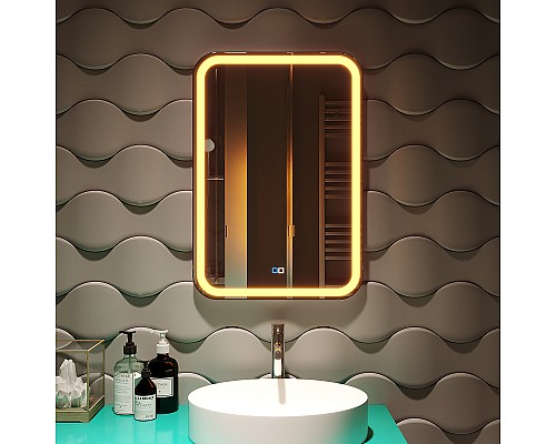 Зеркало Silver Mirrors Malta-RGB 55 LED-00002511 с подсветкой с сенсорным выключателем и диммером Зеркало Silver Mirrors Malta-RGB 55 LED-00002511 с подсветкой с сенсорным выключателем и диммером
