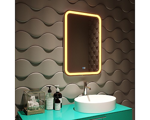 Зеркало Silver Mirrors Malta-RGB 55 LED-00002511 с подсветкой с сенсорным выключателем и диммером Зеркало Silver Mirrors Malta-RGB 55 LED-00002511 с подсветкой с сенсорным выключателем и диммером